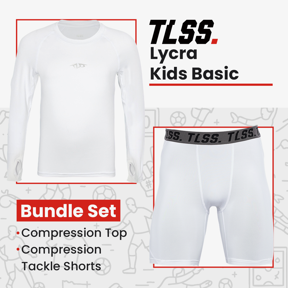 TLSS Kids Lycra Compression Set