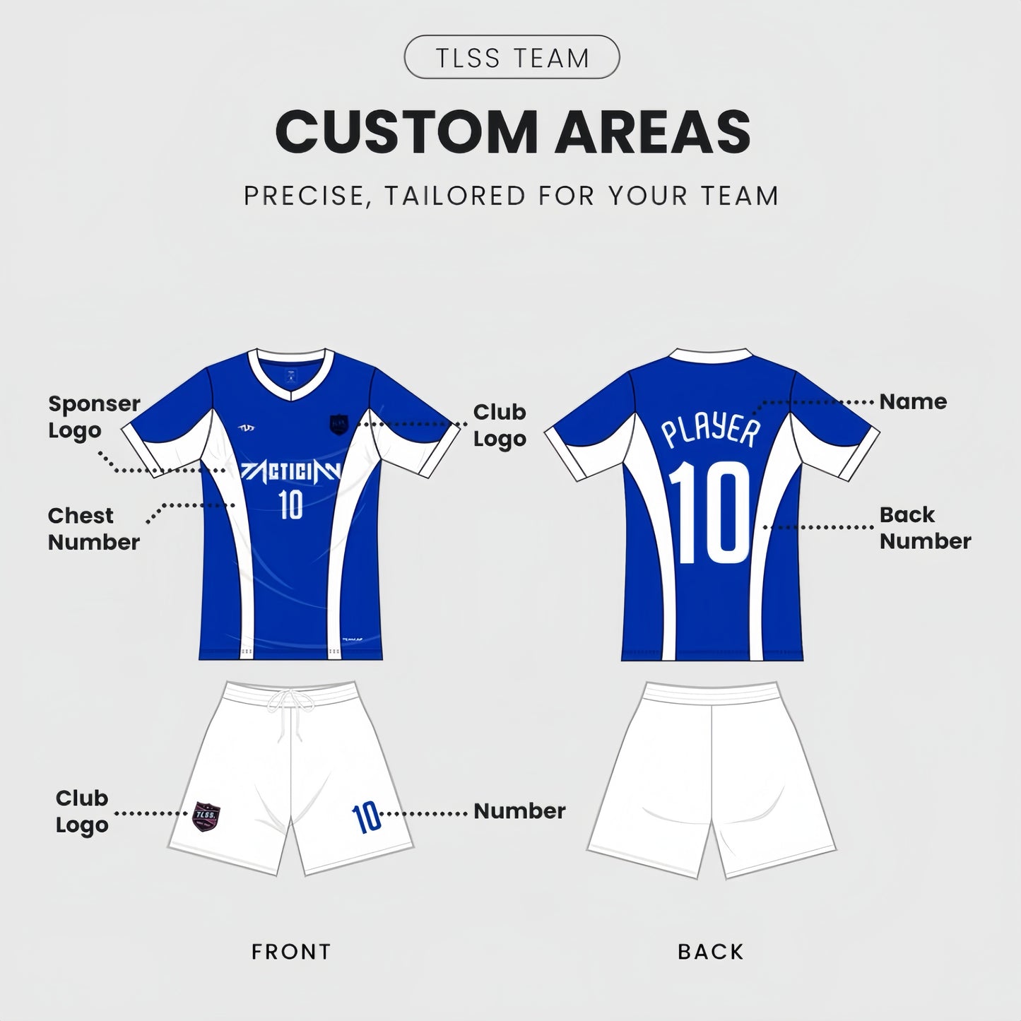 TLSS TEAM MATCH UNIFORM TOP KIDS