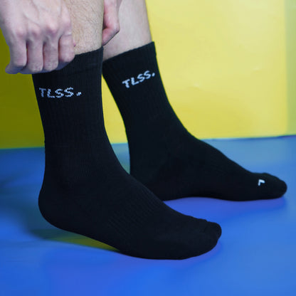 TLSS Sport-Casual Cotton Training Socks (Mid-Cut)