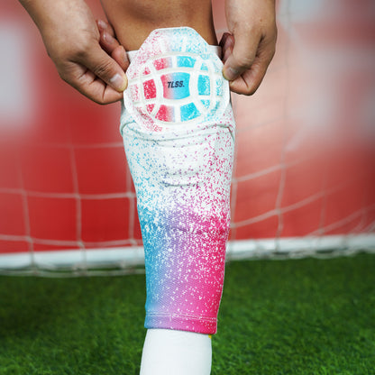 TLSS Detachable PU Professional Soccer Shin Guards