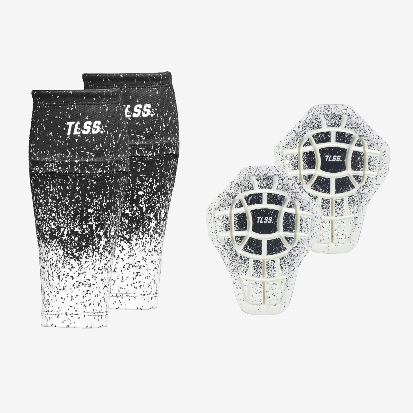 TLSS Detachable PU Professional Soccer Shin Guards