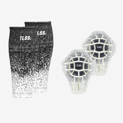 TLSS Detachable PU Professional Soccer Shin Guards