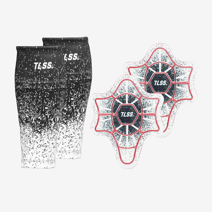 TLSS Detachable PU Professional Soccer Shin Guards