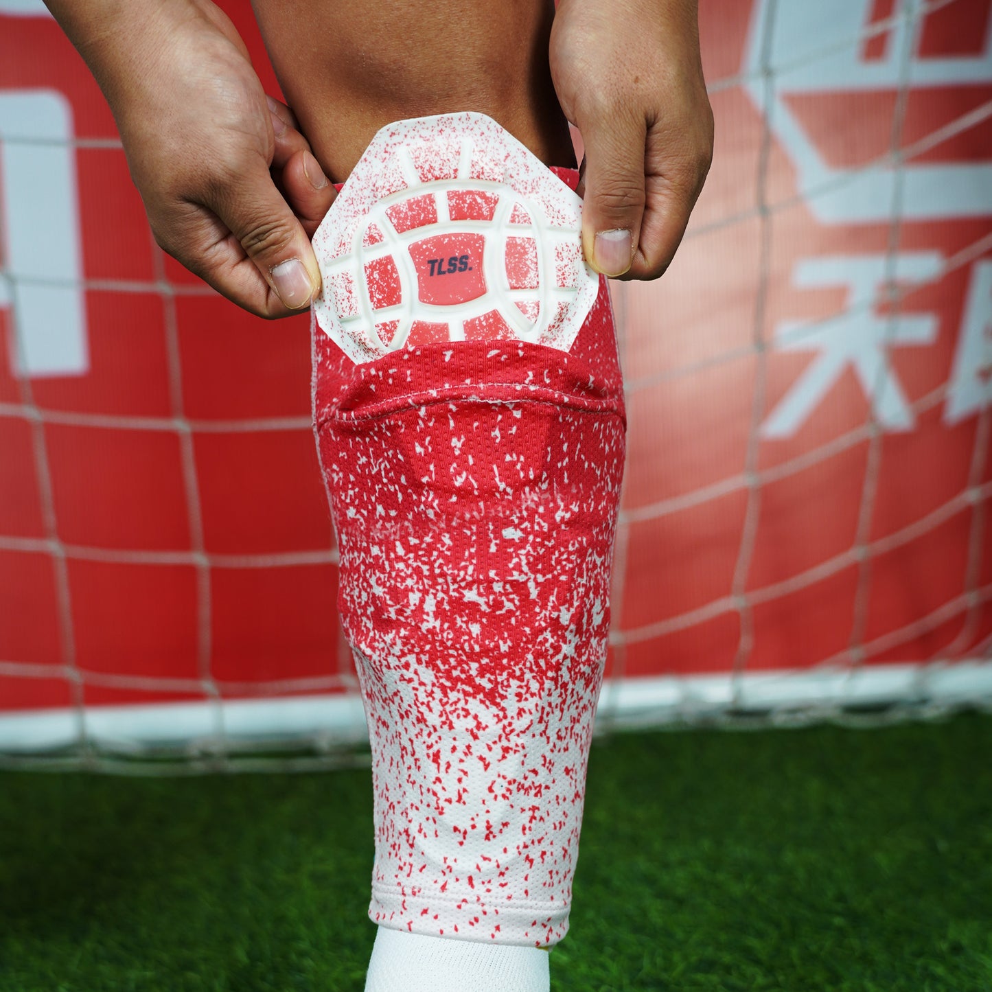 TLSS Detachable PU Professional Soccer Shin Guards