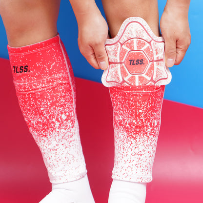 TLSS Detachable PU Professional Soccer Shin Guards