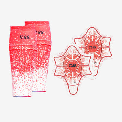 TLSS Detachable PU Professional Soccer Shin Guards