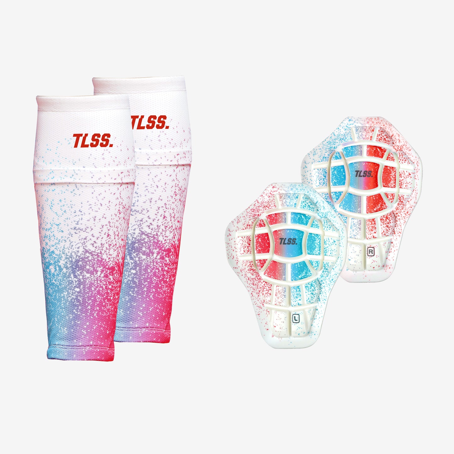 TLSS Detachable PU Professional Soccer Shin Guards