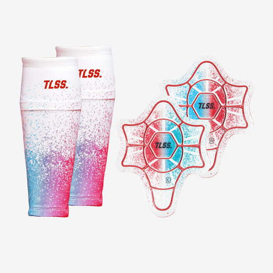 TLSS Detachable PU Professional Soccer Shin Guards